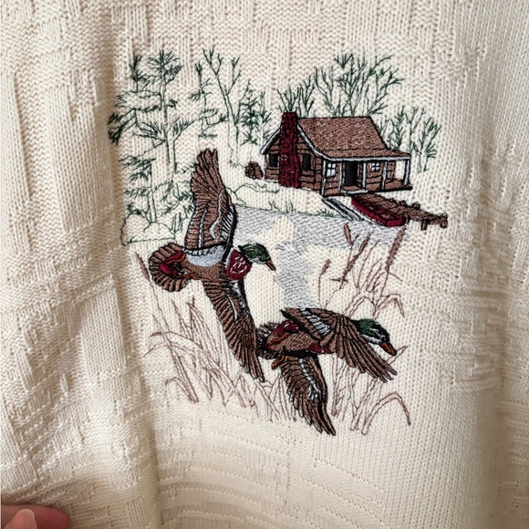 Duck Embroidered Knit Sweater - Picture 2 of 3